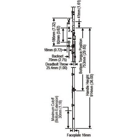 Strybuc Manual Tongue Lock 850-2406397